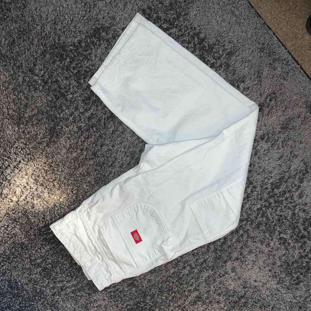 White Dickies carpenter jeans 38x32#carpenterjeans